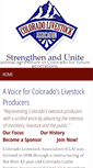 Mobile Screenshot of coloradolivestock.org